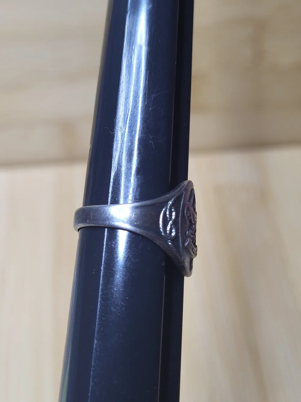 Vintage Collectable Sterling Silver Boy Scouts Emblem Signet Ring - Sz 8